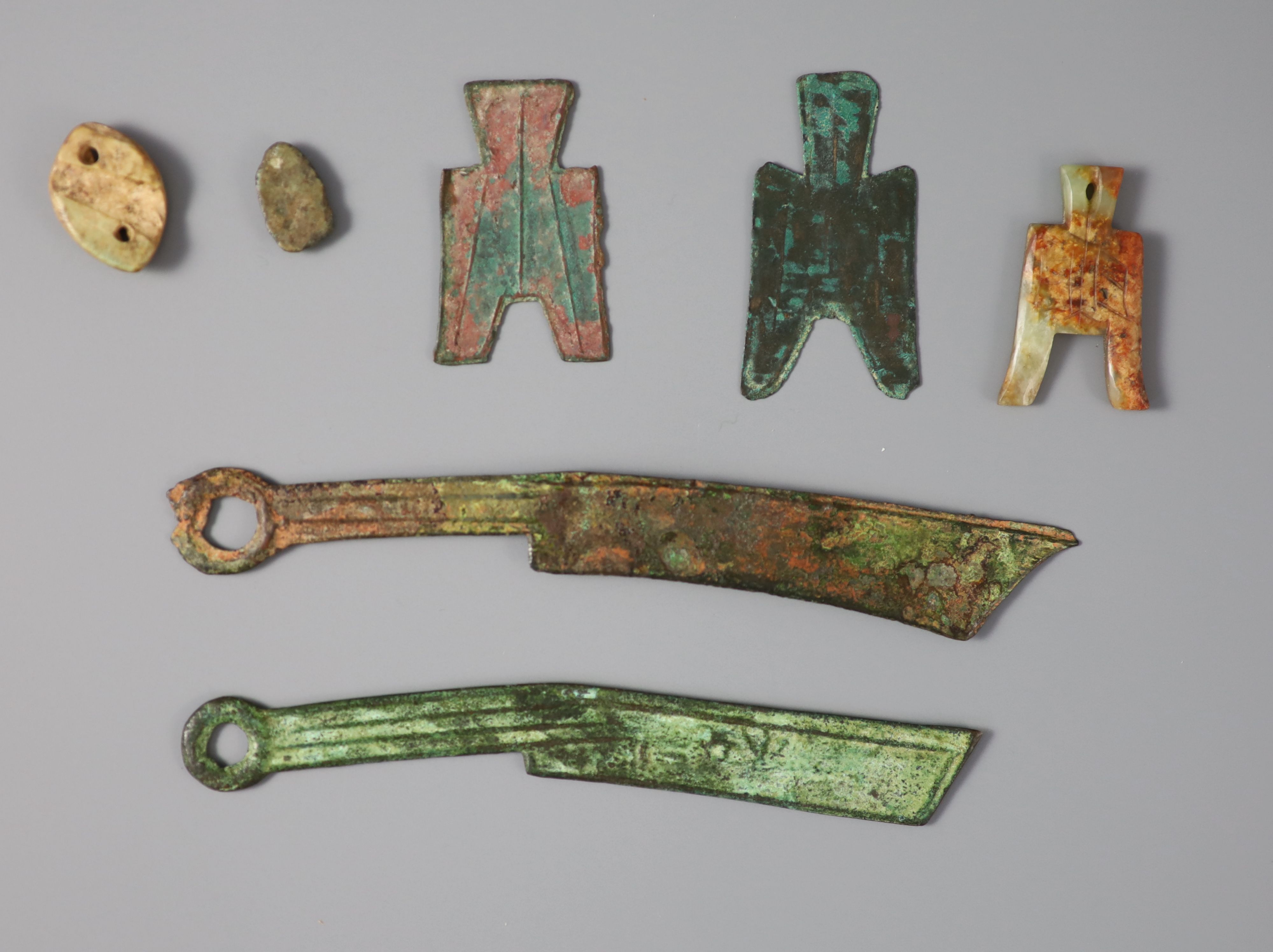 China, Ancient coins, spade, knife money etc.